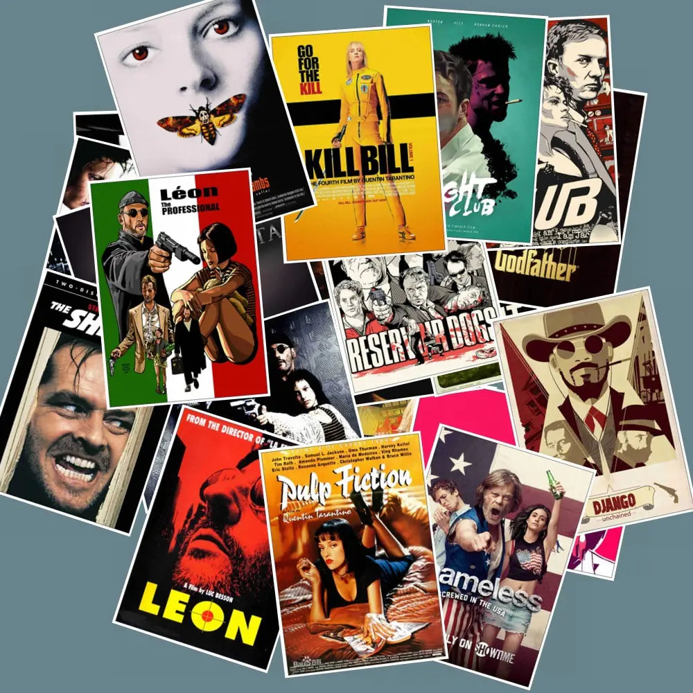 50 Classic Movie Stickers for vynil vibes